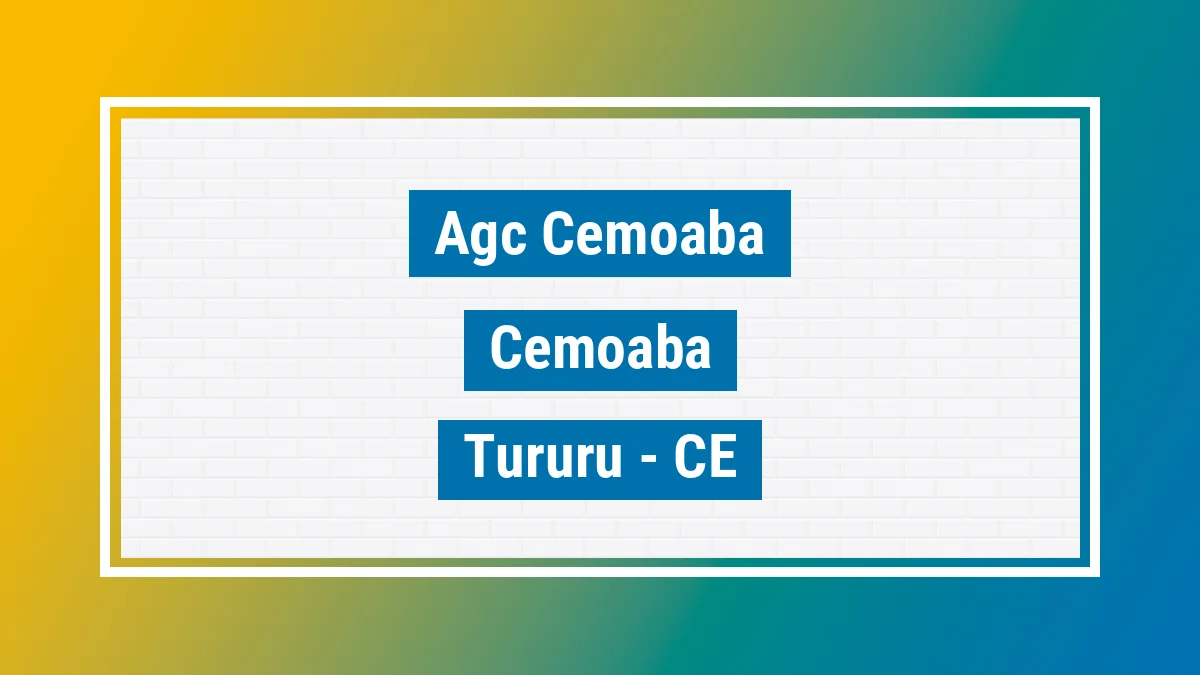 Unidade de agência dos Correios Agc Cemoaba Cemoaba Tururu CE