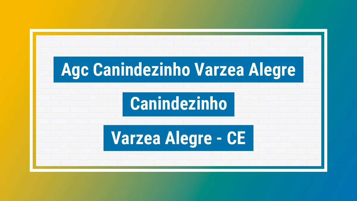 Unidade de agência dos Correios Agc Canindezinho Varzea Alegre Canindezinho Várzea Alegre CE