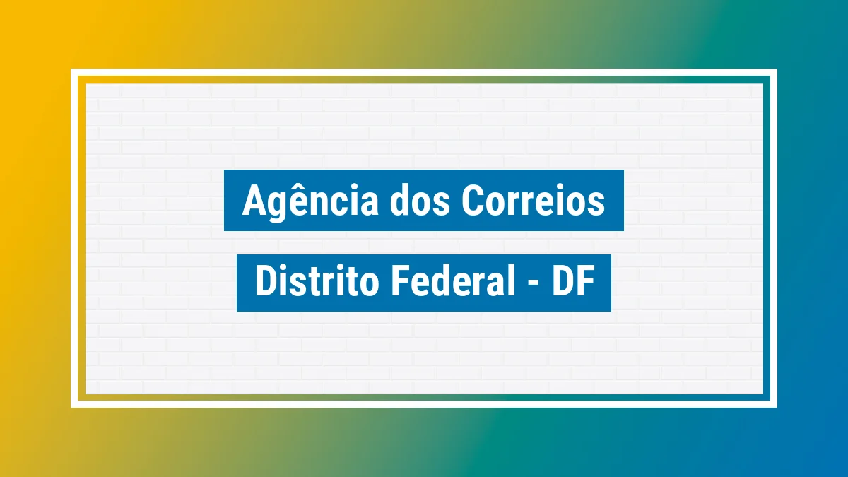 Imagem ilustrativa correios Distrito Federal DF