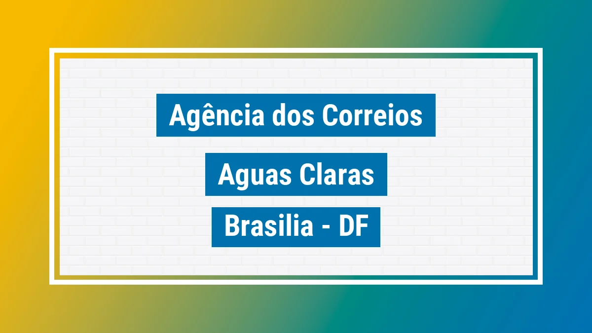 Imagem ilustrativa correios Aguas Claras Brasília DF