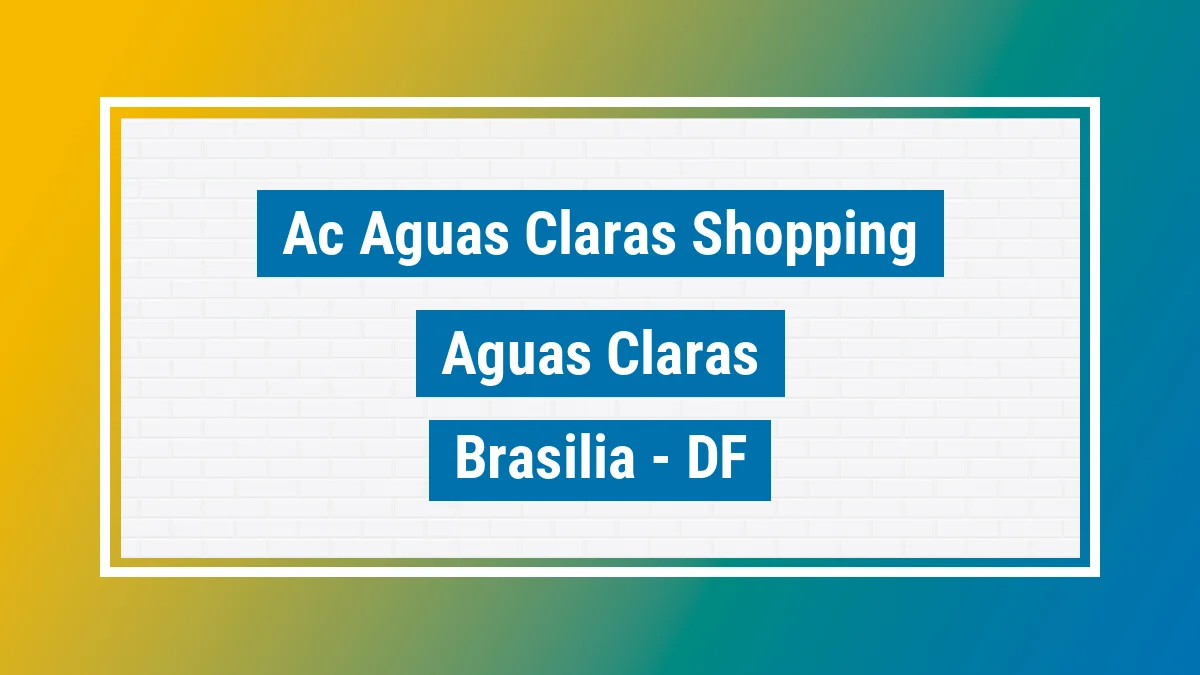Unidade de agência dos Correios Ac Aguas Claras Shopping Aguas Claras Brasília DF