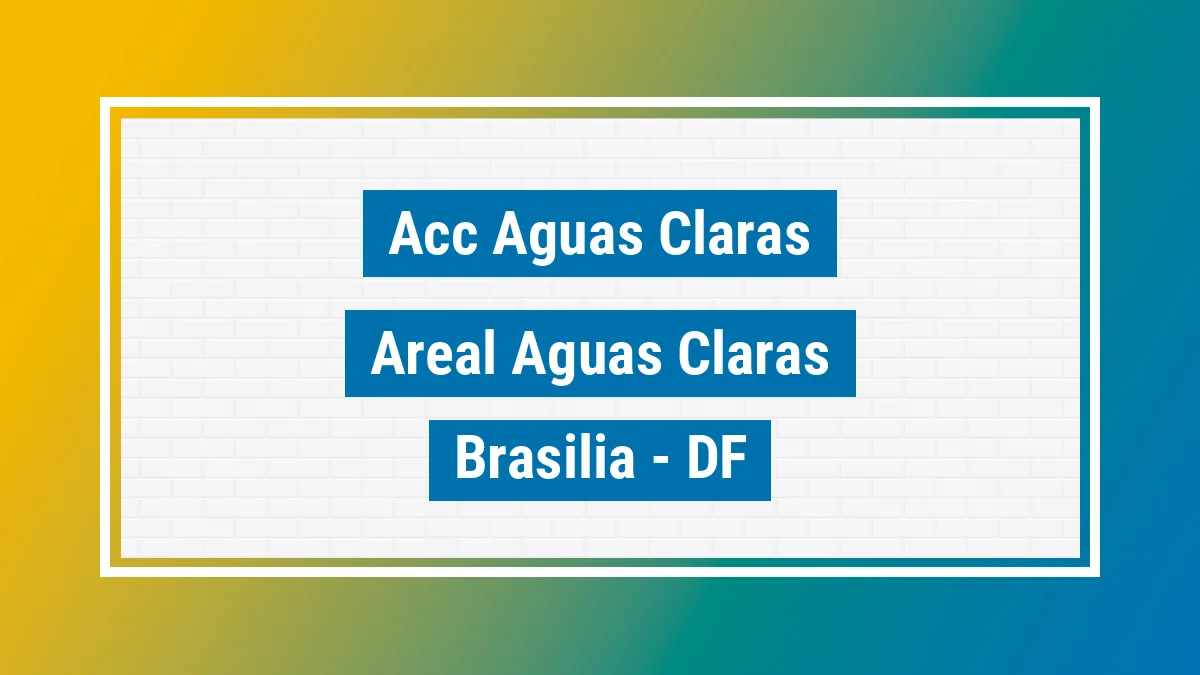 Unidade de agência dos Correios Acc Aguas Claras Areal (águas Claras) Brasília DF