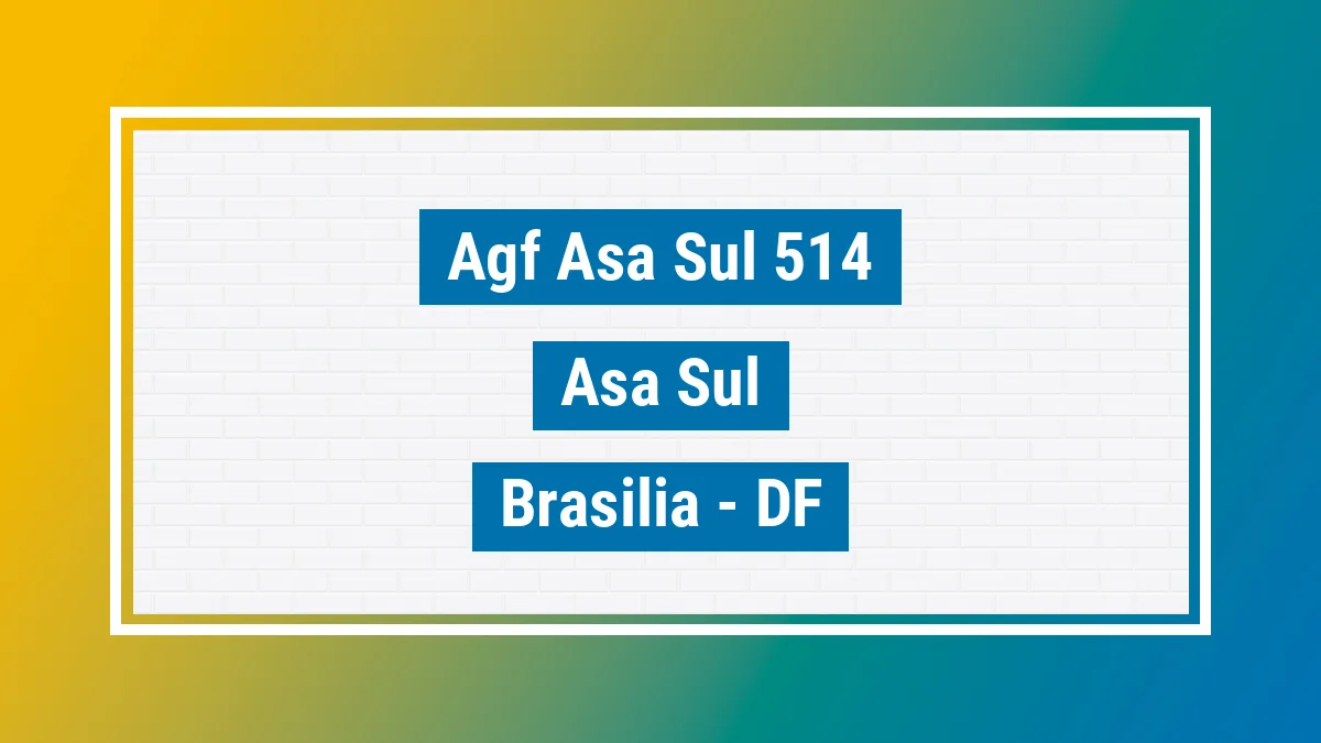 Unidade de agência dos Correios Agf Asa Sul 514 Asa Sul Brasília DF
