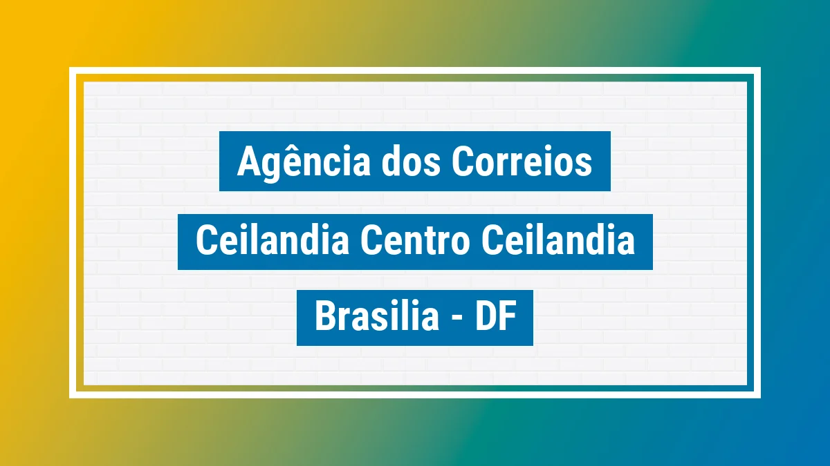 Imagem ilustrativa correios Ceilândia Centro (ceilândia) Brasília DF