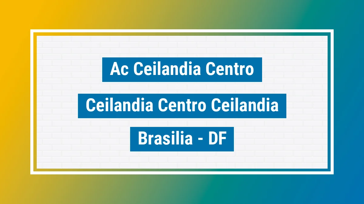 Unidade de agência dos Correios Ac Ceilandia Centro Ceilândia Centro (ceilândia) Brasília DF