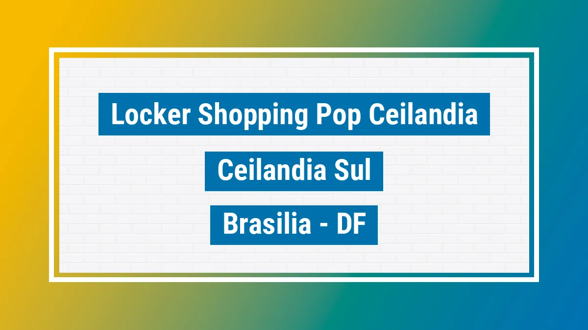Unidade de locker dos Correios Locker Shopping Pop Ceilandia Ceilandia Sul Brasília DF