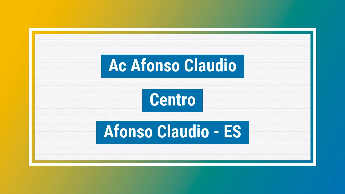 Unidade de agência dos Correios Ac Afonso Claudio Centro Afonso Cláudio ES