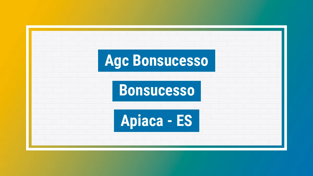Unidade de agência dos Correios Agc Bonsucesso Bonsucesso Apiacá ES