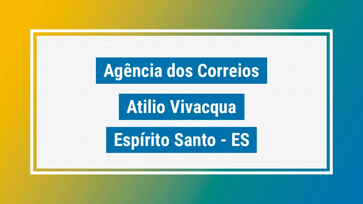 Imagem ilustrativa correios Atílio Vivácqua ES