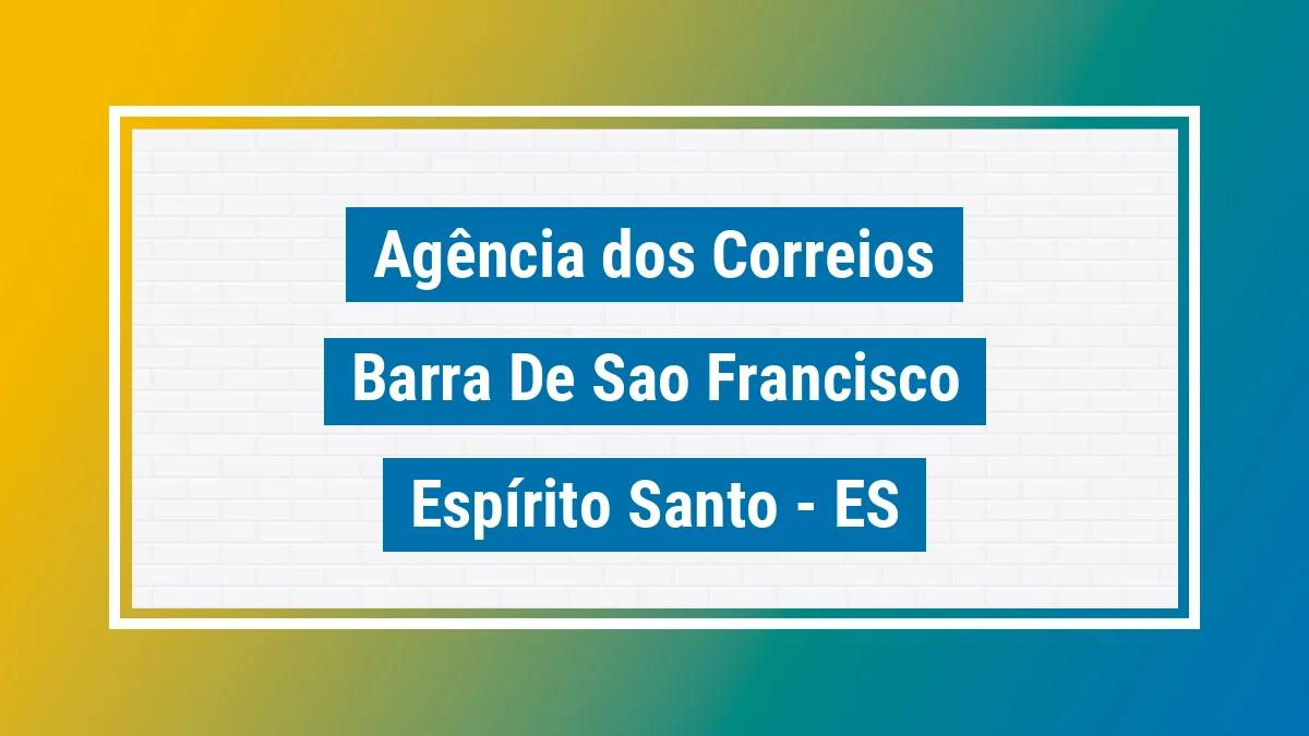 Imagem ilustrativa correios Barra de São Francisco ES