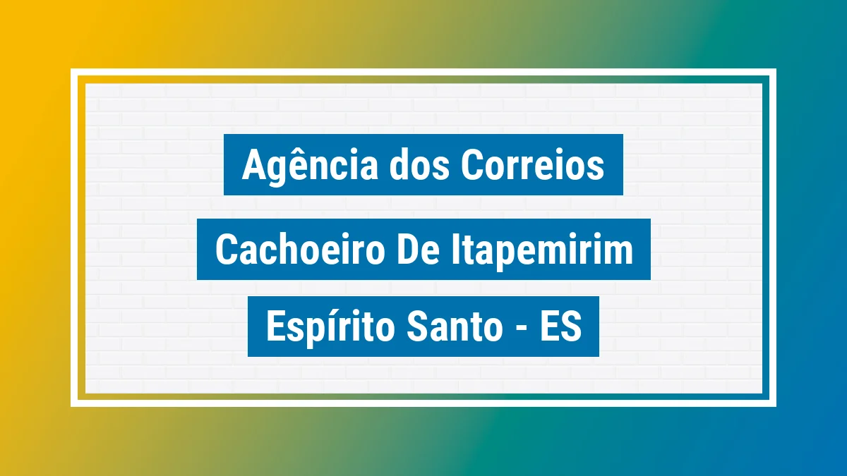 Imagem ilustrativa correios Cachoeiro de Itapemirim ES