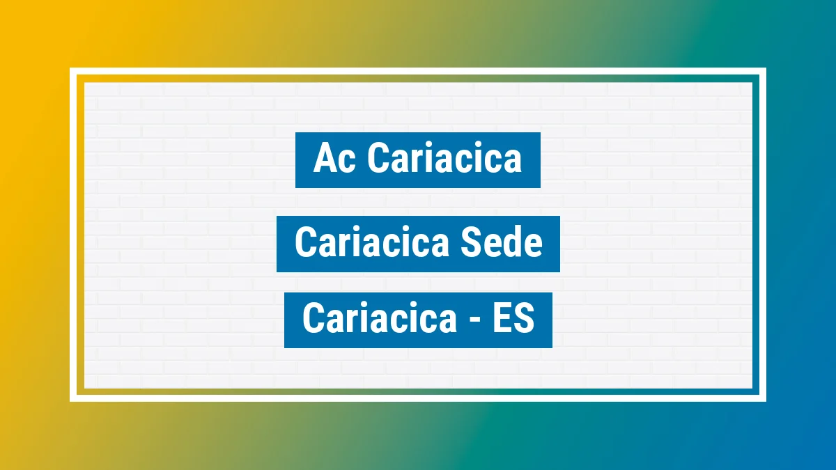 Unidade de agência dos Correios Ac Cariacica Cariacica Sede Cariacica ES