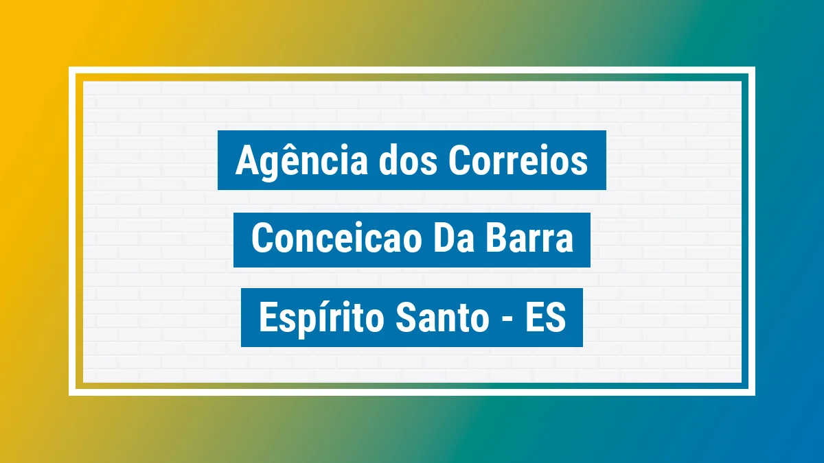 Imagem ilustrativa correios Conceição da Barra ES
