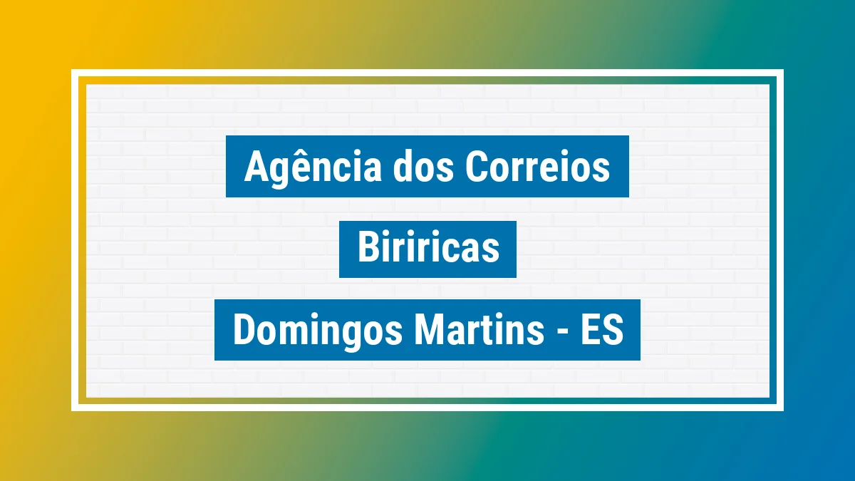 Imagem ilustrativa correios Biriricas Domingos Martins ES