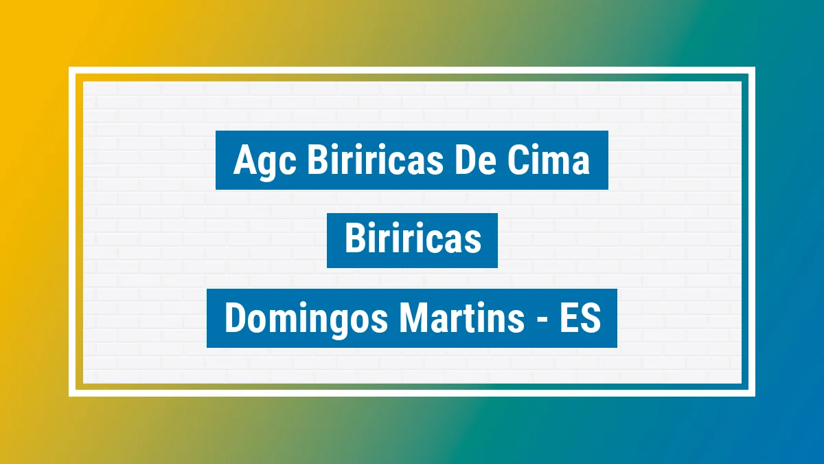 Unidade de agência dos Correios Agc Biriricas de Cima Biriricas Domingos Martins ES