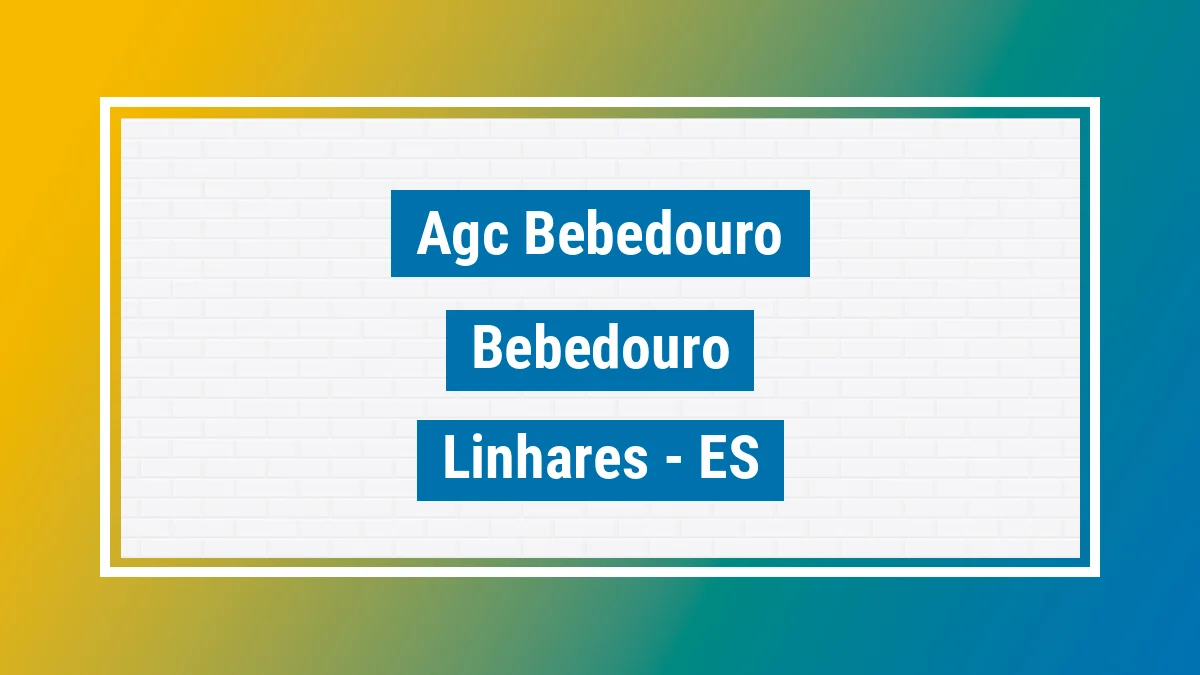 Unidade de agência dos Correios Agc Bebedouro Bebedouro Linhares ES