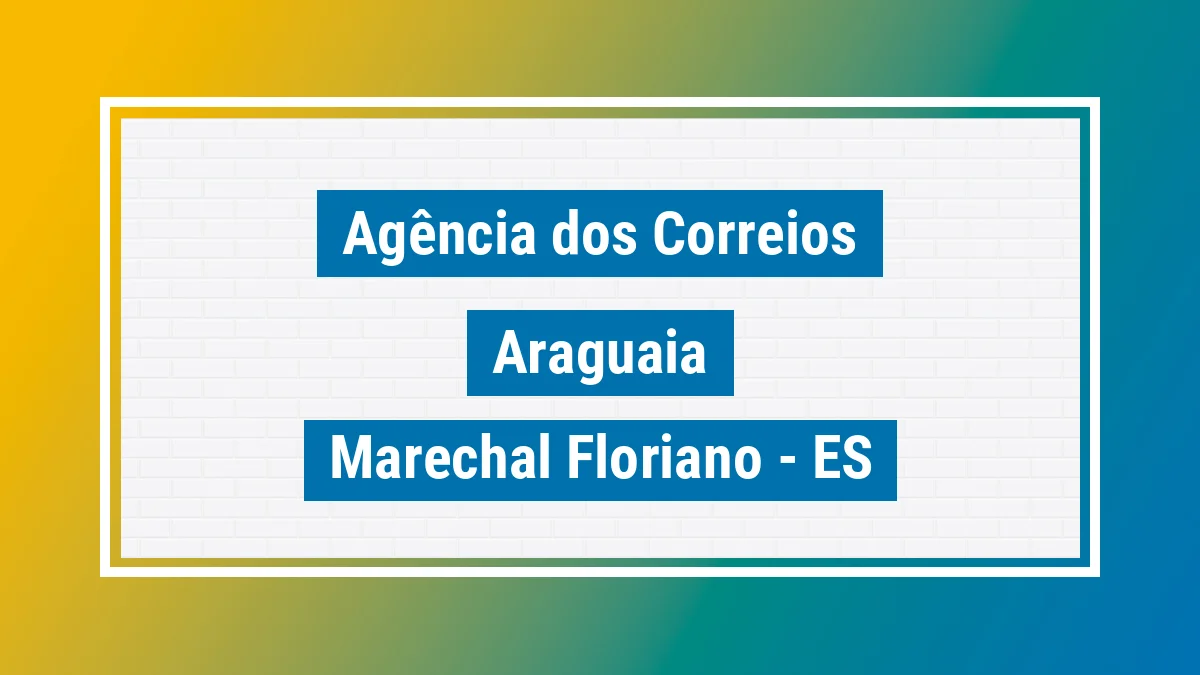 Imagem ilustrativa correios Araguaia Marechal Floriano ES
