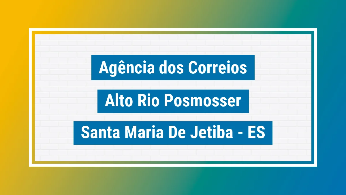 Imagem ilustrativa correios Alto Rio Posmosser Santa Maria de Jetibá ES