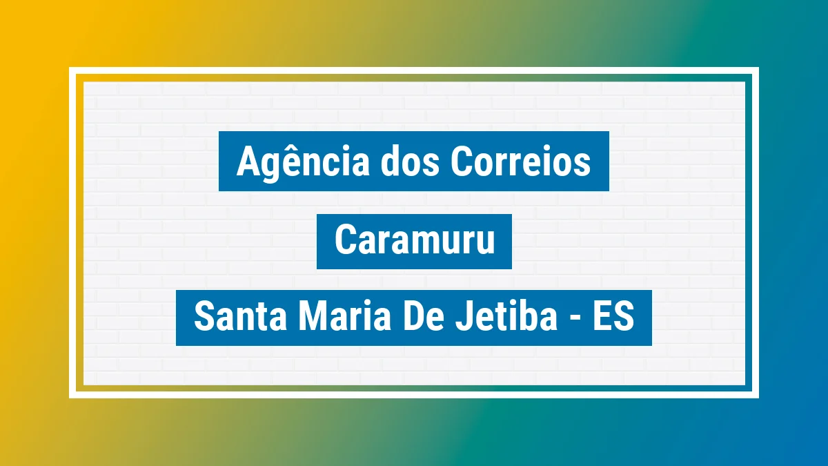 Imagem ilustrativa correios Caramuru Santa Maria de Jetibá ES