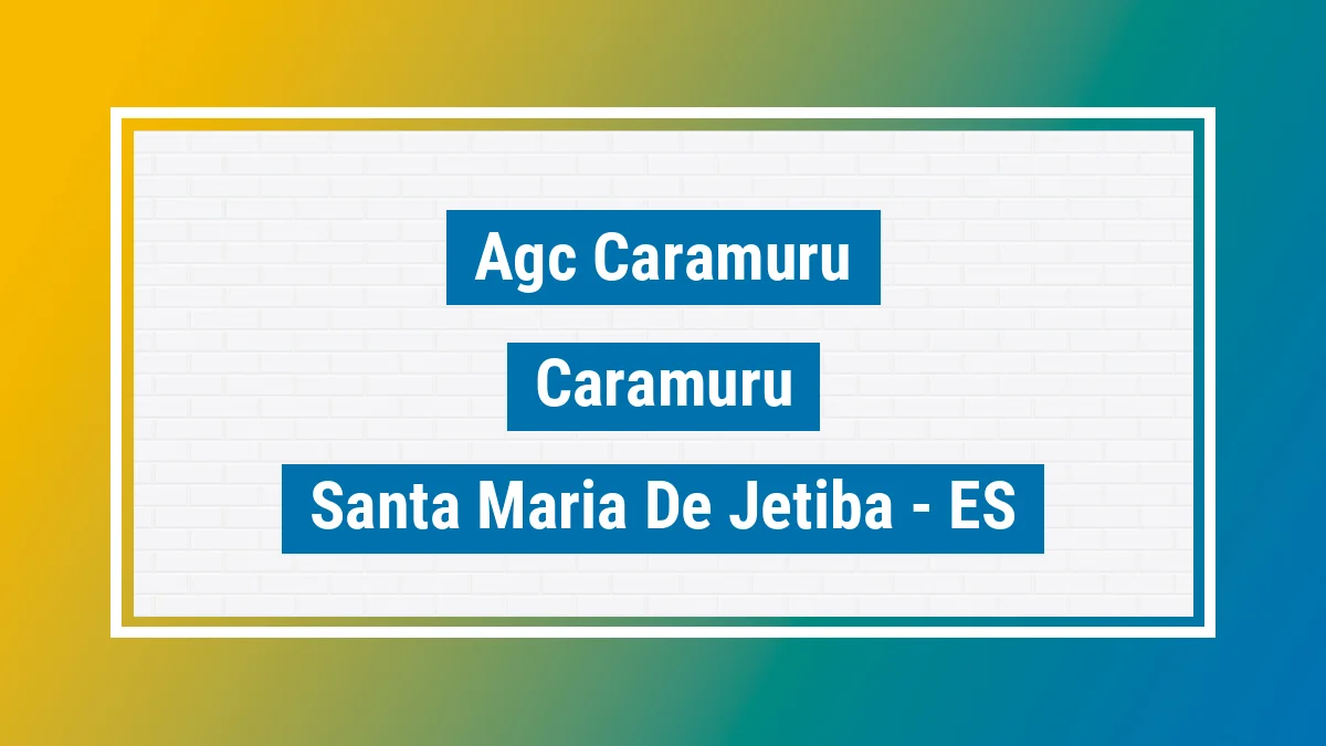 Unidade de agência dos Correios Agc Caramuru Caramuru Santa Maria de Jetibá ES