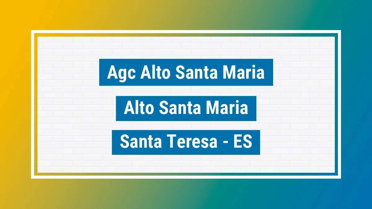 Unidade de agência dos Correios Agc Alto Santa Maria Alto Santa Maria Santa Teresa ES