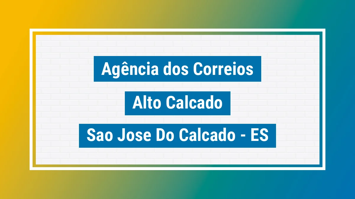 Imagem ilustrativa correios Alto Calçado São José do Calçado ES