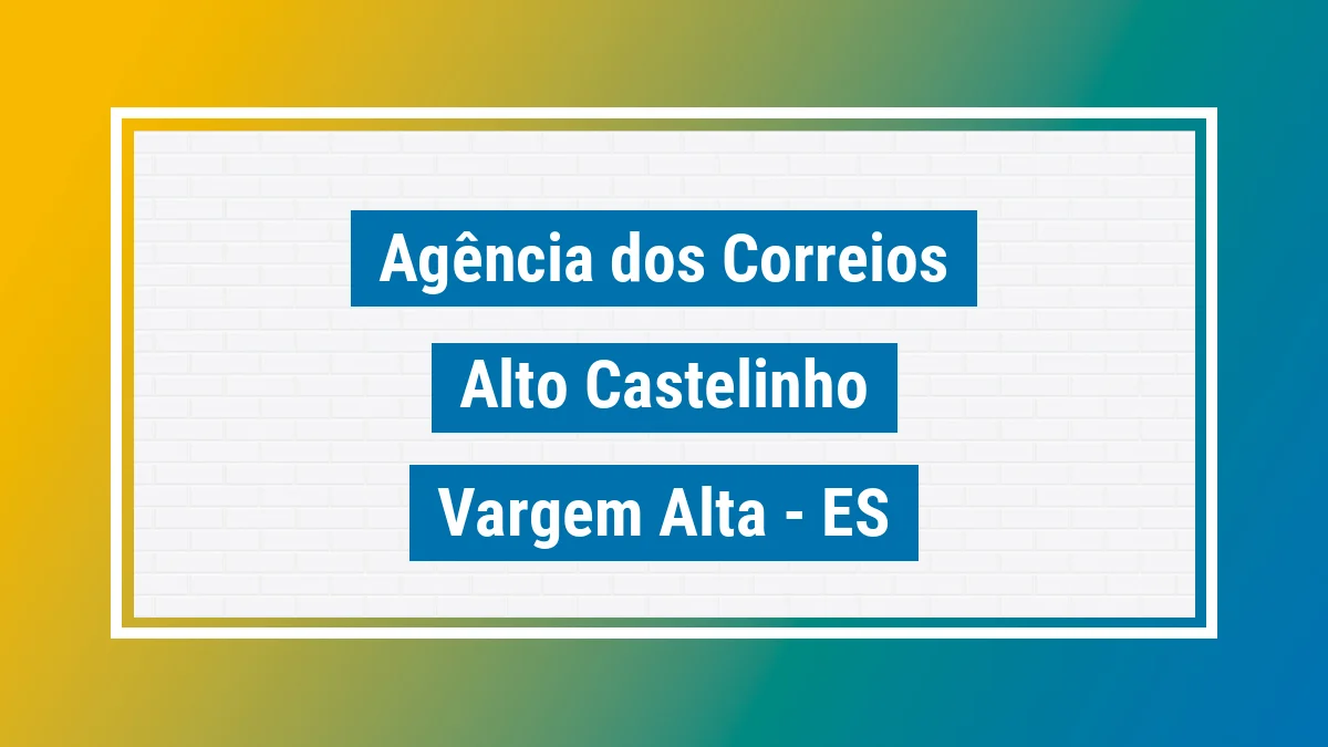 Imagem ilustrativa correios Alto Castelinho Vargem Alta ES