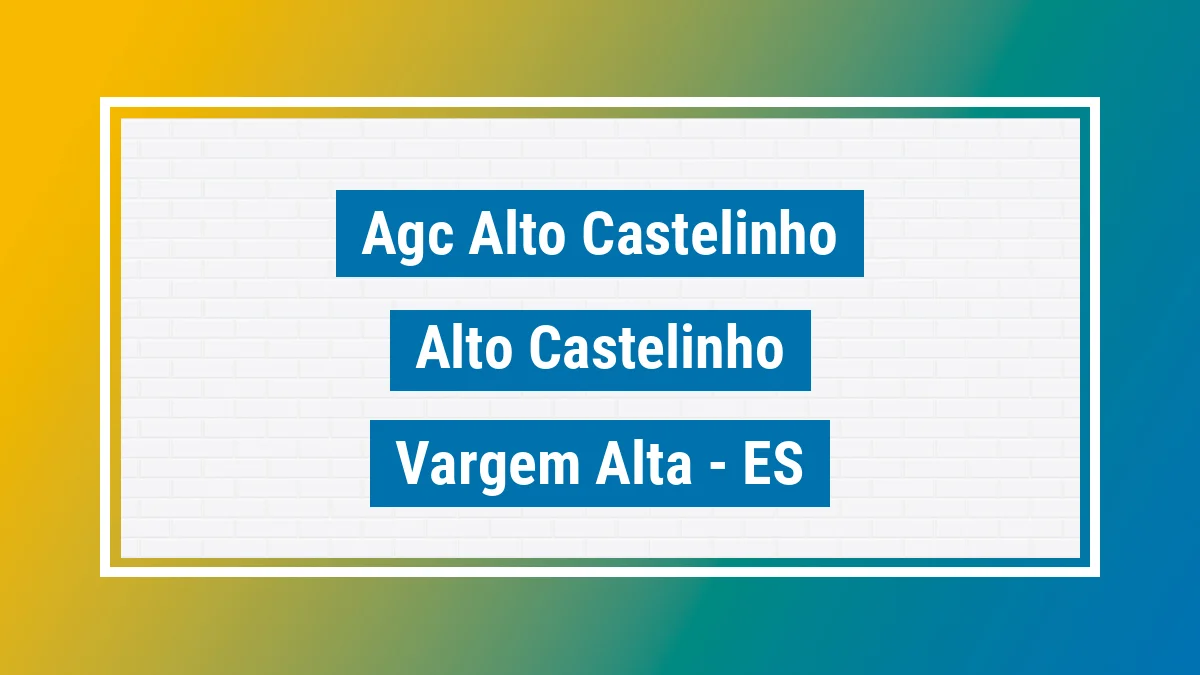 Unidade de agência dos Correios Agc Alto Castelinho Alto Castelinho Vargem Alta ES