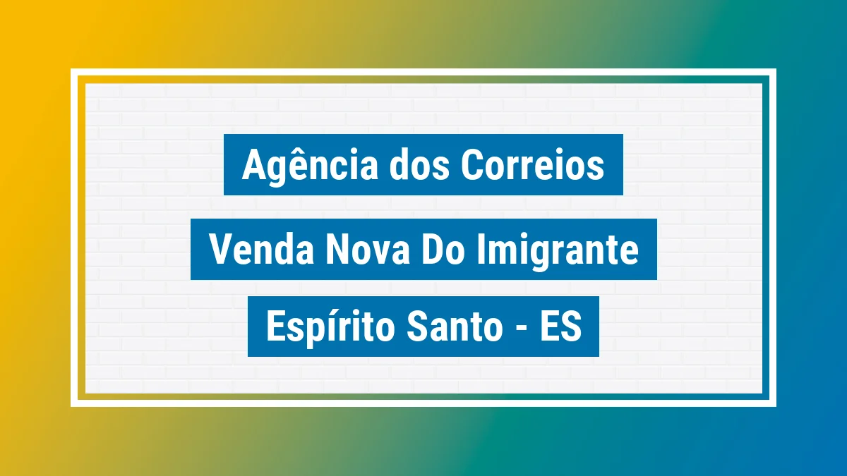 Imagem ilustrativa correios Venda Nova do Imigrante ES