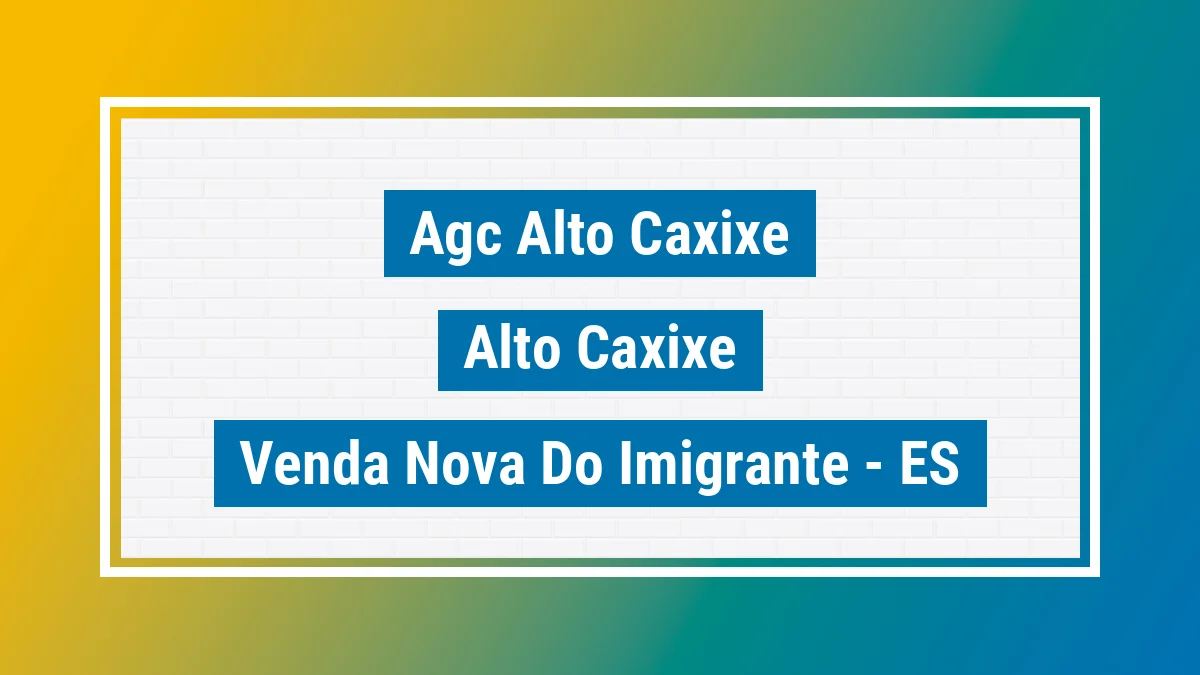 Unidade de agência dos Correios Agc Alto Caxixe Alto Caxixe Venda Nova do Imigrante ES