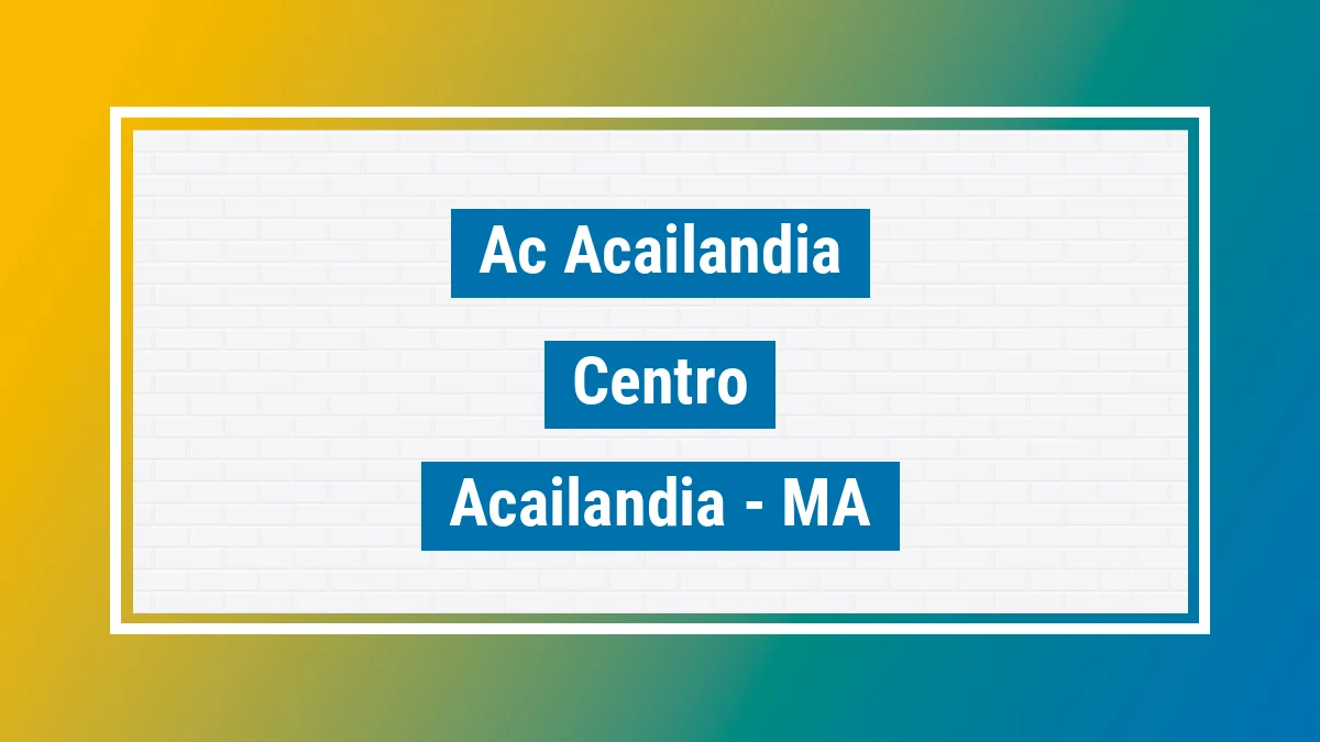Unidade de agência dos Correios Ac Acailandia Centro Açailândia MA