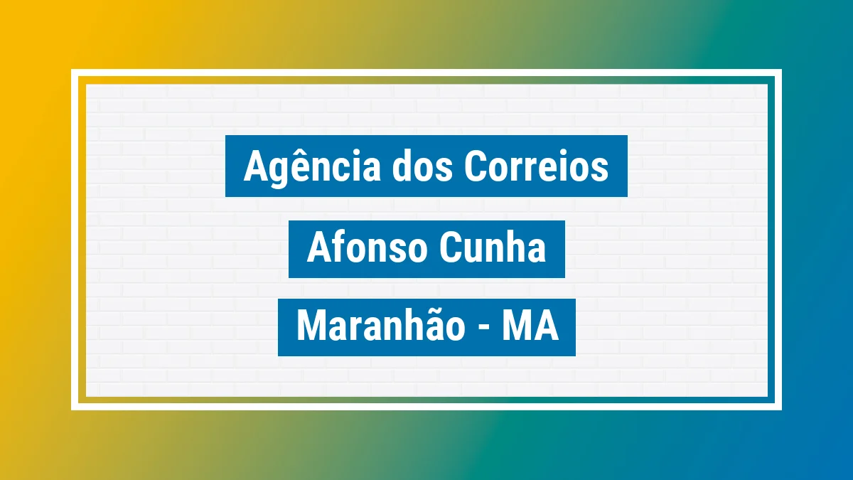 Imagem ilustrativa correios Afonso Cunha MA