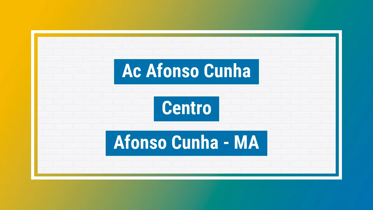 Unidade de agência dos Correios Ac Afonso Cunha Centro Afonso Cunha MA