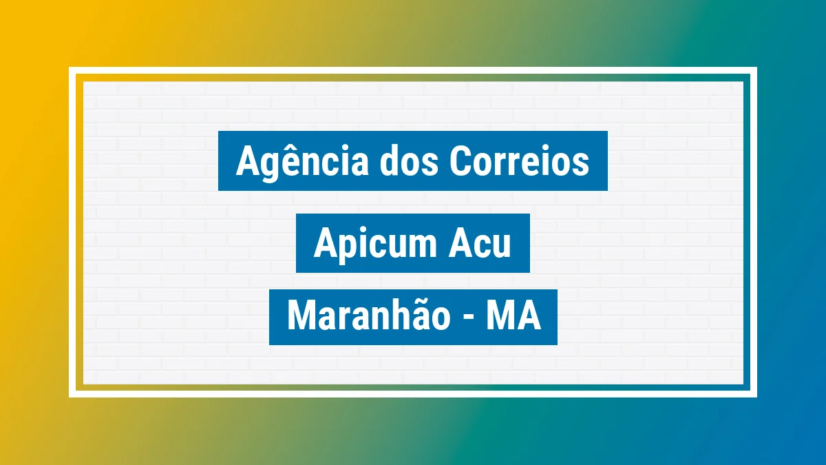Imagem ilustrativa correios Apicum-açu MA