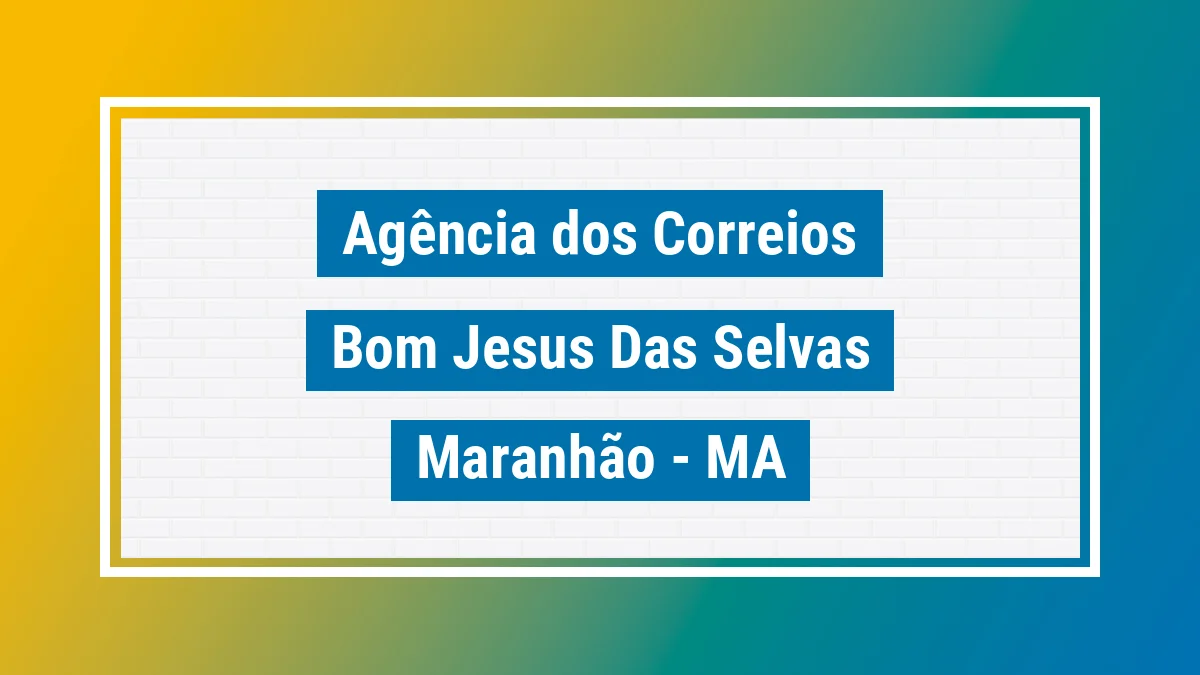 Imagem ilustrativa correios Bom Jesus das Selvas MA