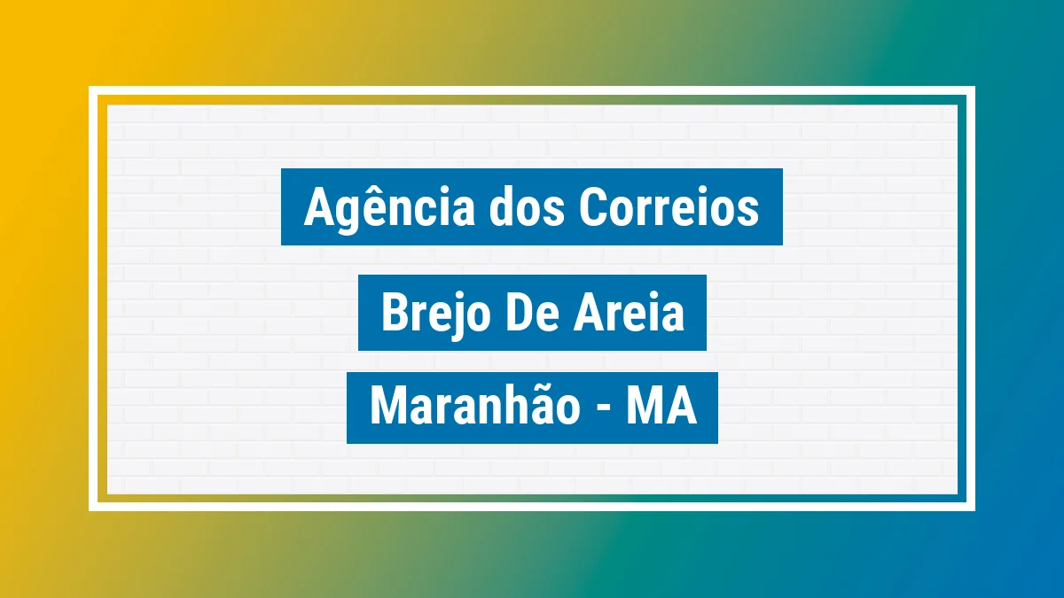 Imagem ilustrativa correios Brejo de Areia MA
