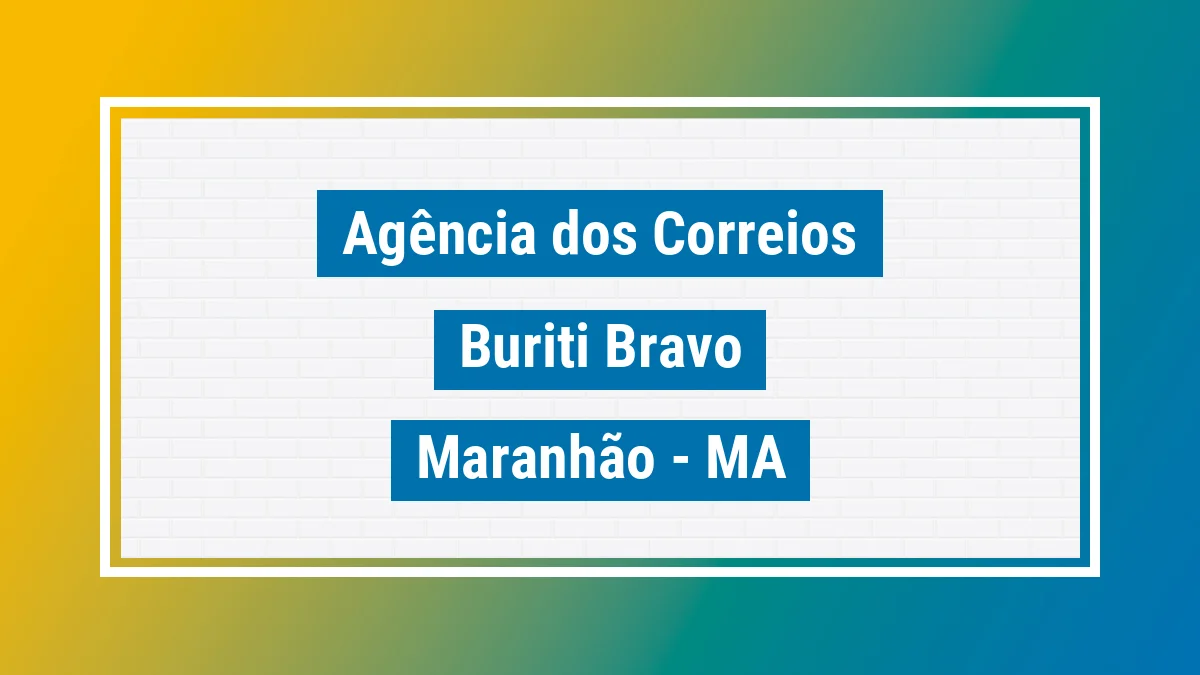 Imagem ilustrativa correios Buriti Bravo MA