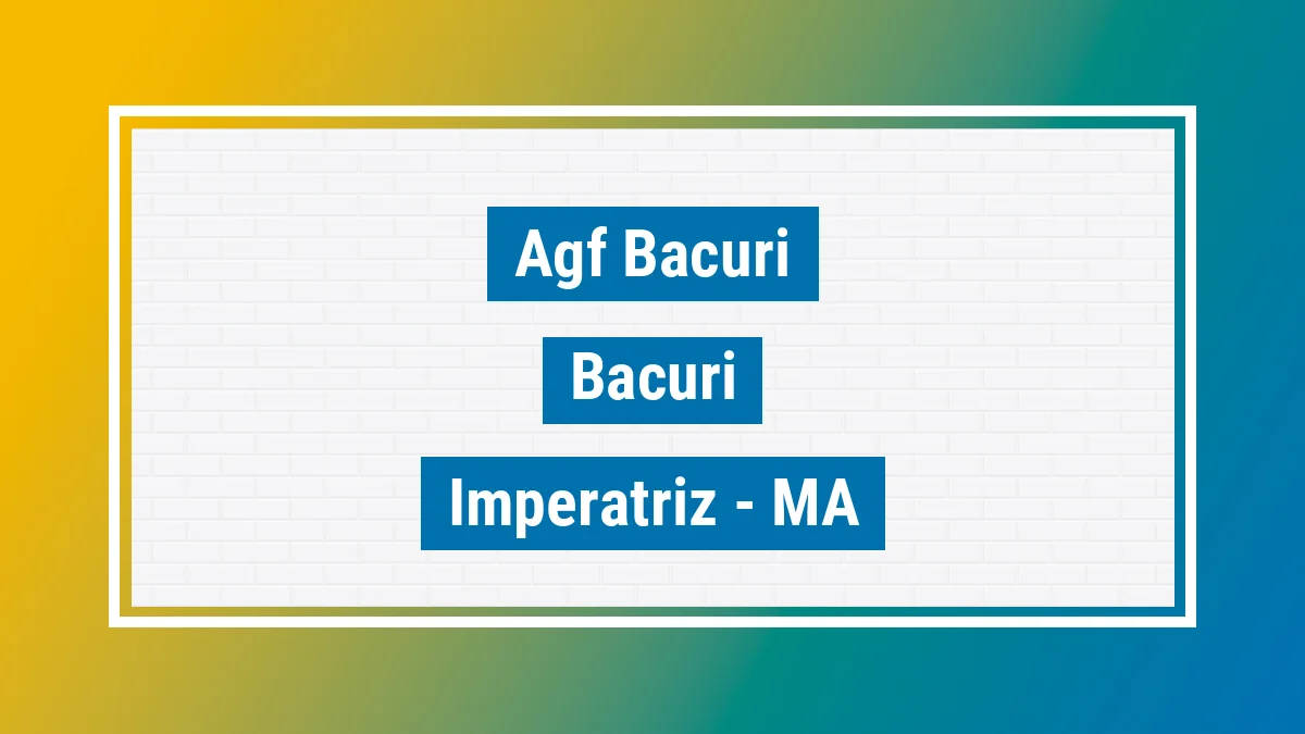 Unidade de agência dos Correios Agf Bacuri Bacuri Imperatriz MA