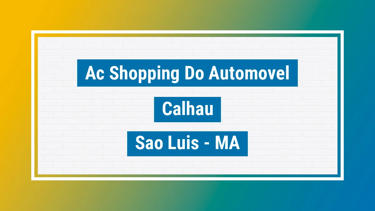 Unidade de agência dos Correios Ac Shopping do Automovel Calhau São Luís MA