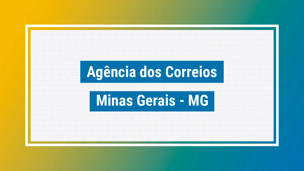 Imagem ilustrativa correios Minas Gerais MG