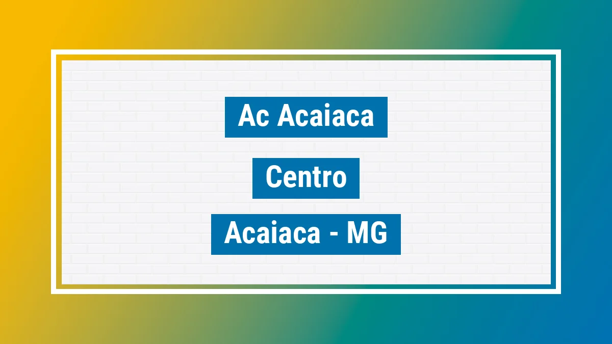 Unidade de agência dos Correios Ac Acaiaca Centro Acaiaca MG