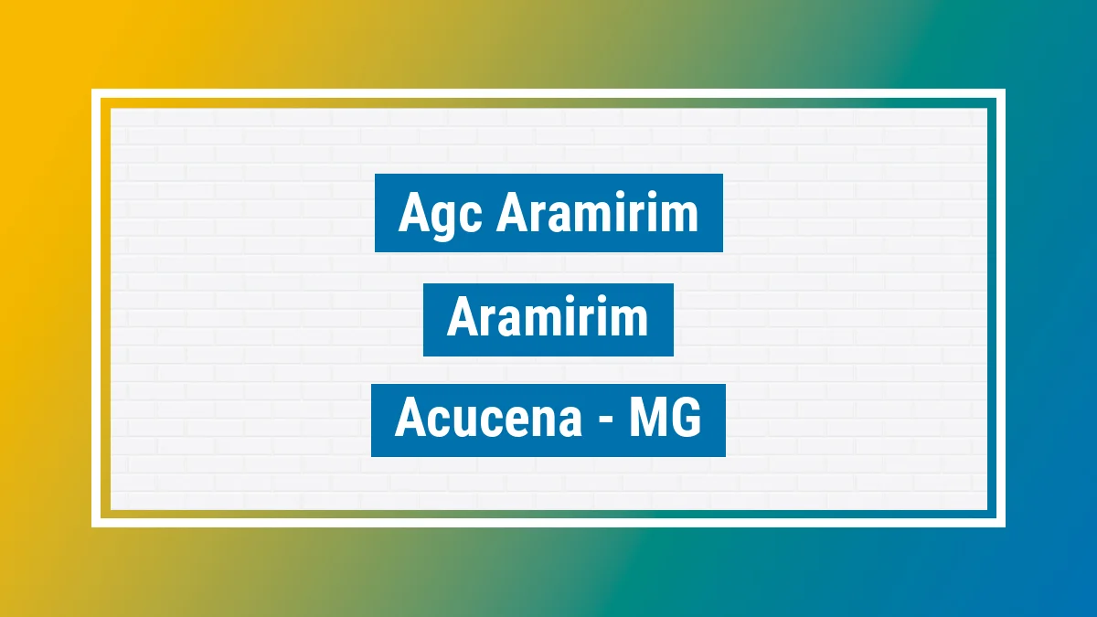 Unidade de agência dos Correios Agc Aramirim Aramirim Açucena MG