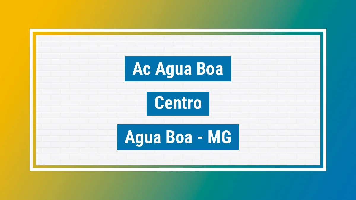 Unidade de agência dos Correios Ac Agua Boa Centro Água Boa MG