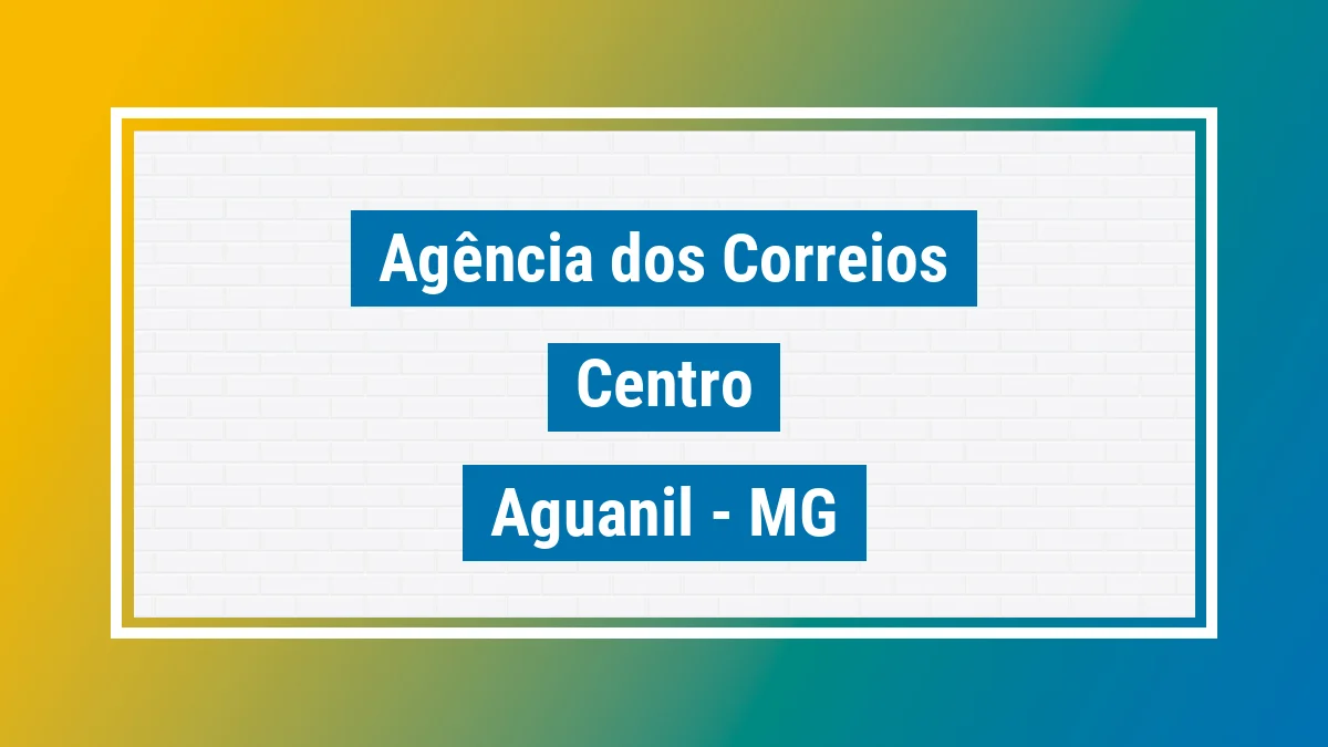 Imagem ilustrativa correios Centro Aguanil MG