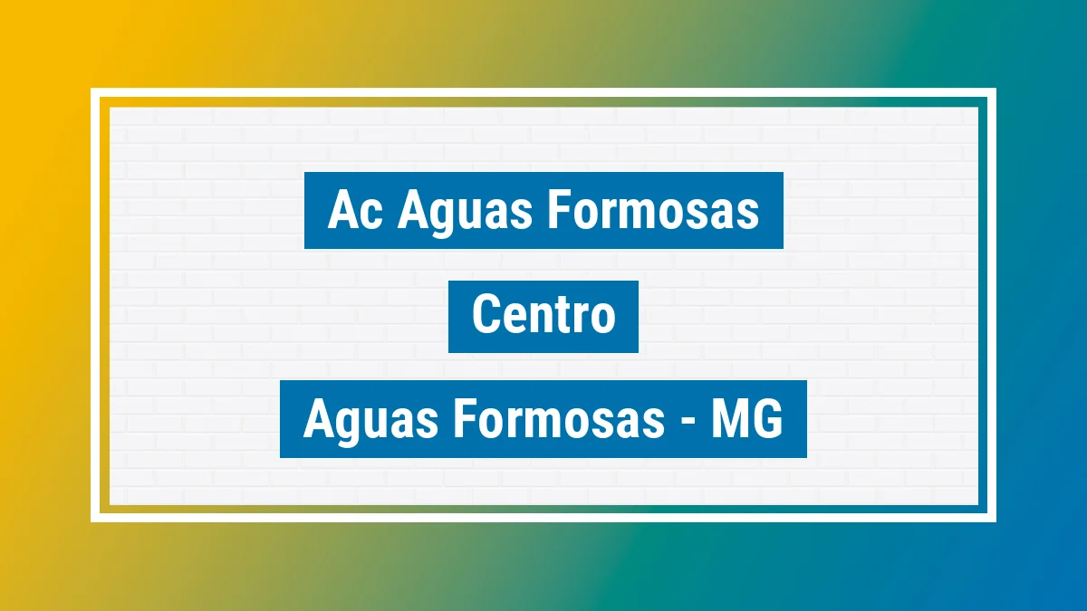 Unidade de agência dos Correios Ac Aguas Formosas Centro Águas Formosas MG