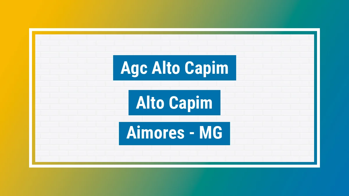 Unidade de agência dos Correios Agc Alto Capim Alto Capim Aimorés MG