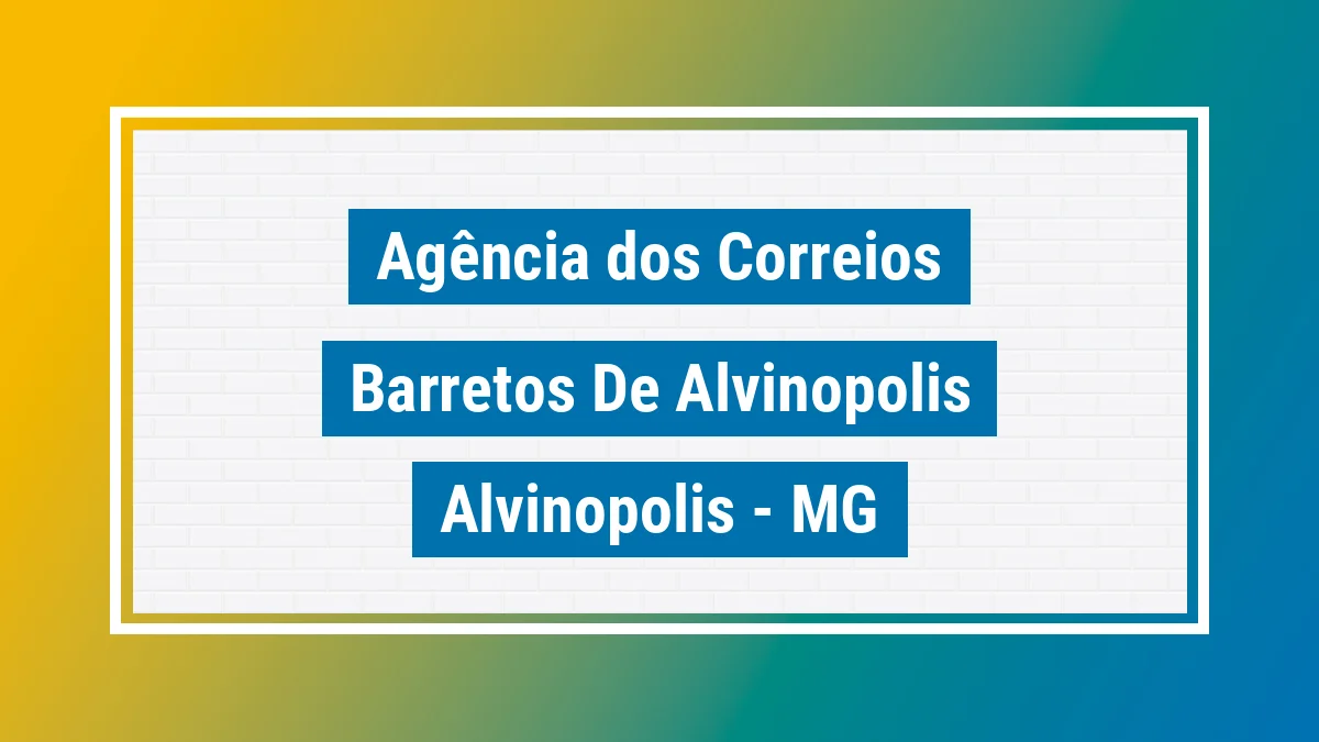 Imagem ilustrativa correios Barretos de Alvinópolis Alvinópolis MG