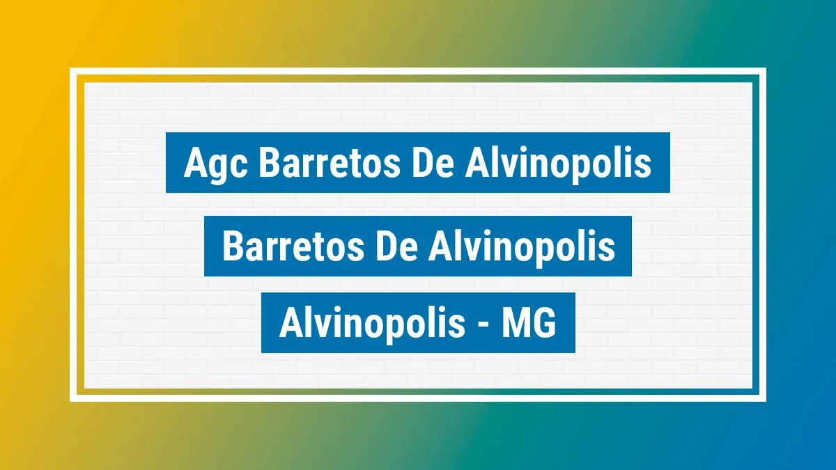 Unidade de agência dos Correios Agc Barretos de Alvinopolis Barretos de Alvinópolis Alvinópolis MG