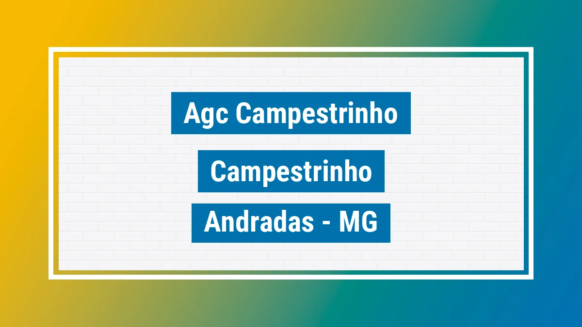 Unidade de agência dos Correios Agc Campestrinho Campestrinho Andradas MG