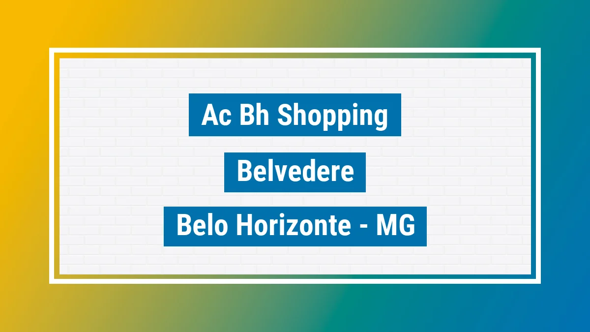 Unidade de agência dos Correios Ac Bh Shopping Belvedere Belo Horizonte MG